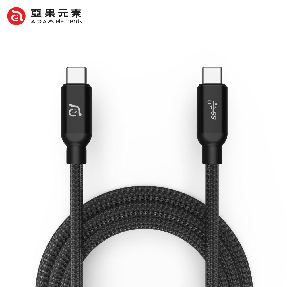 【ADAM 亞果元素】CASA C100+ USB3.1 Gen 2 USB-C 100W 高速充電視訊傳輸線