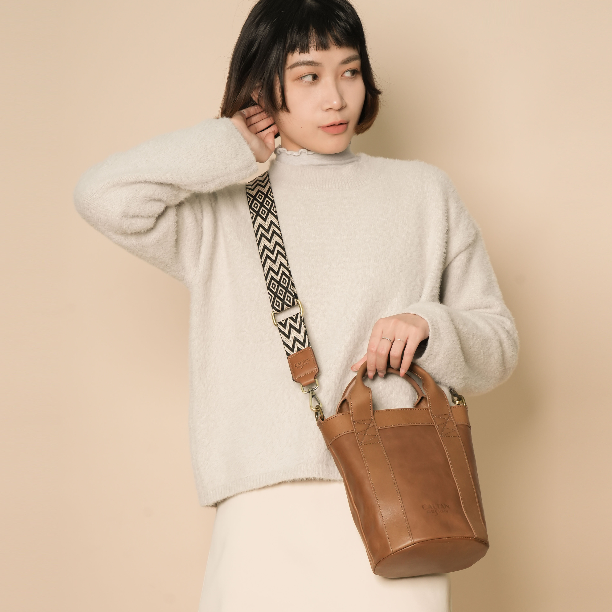 古典直立式水桶真皮包-ht(234020ht)