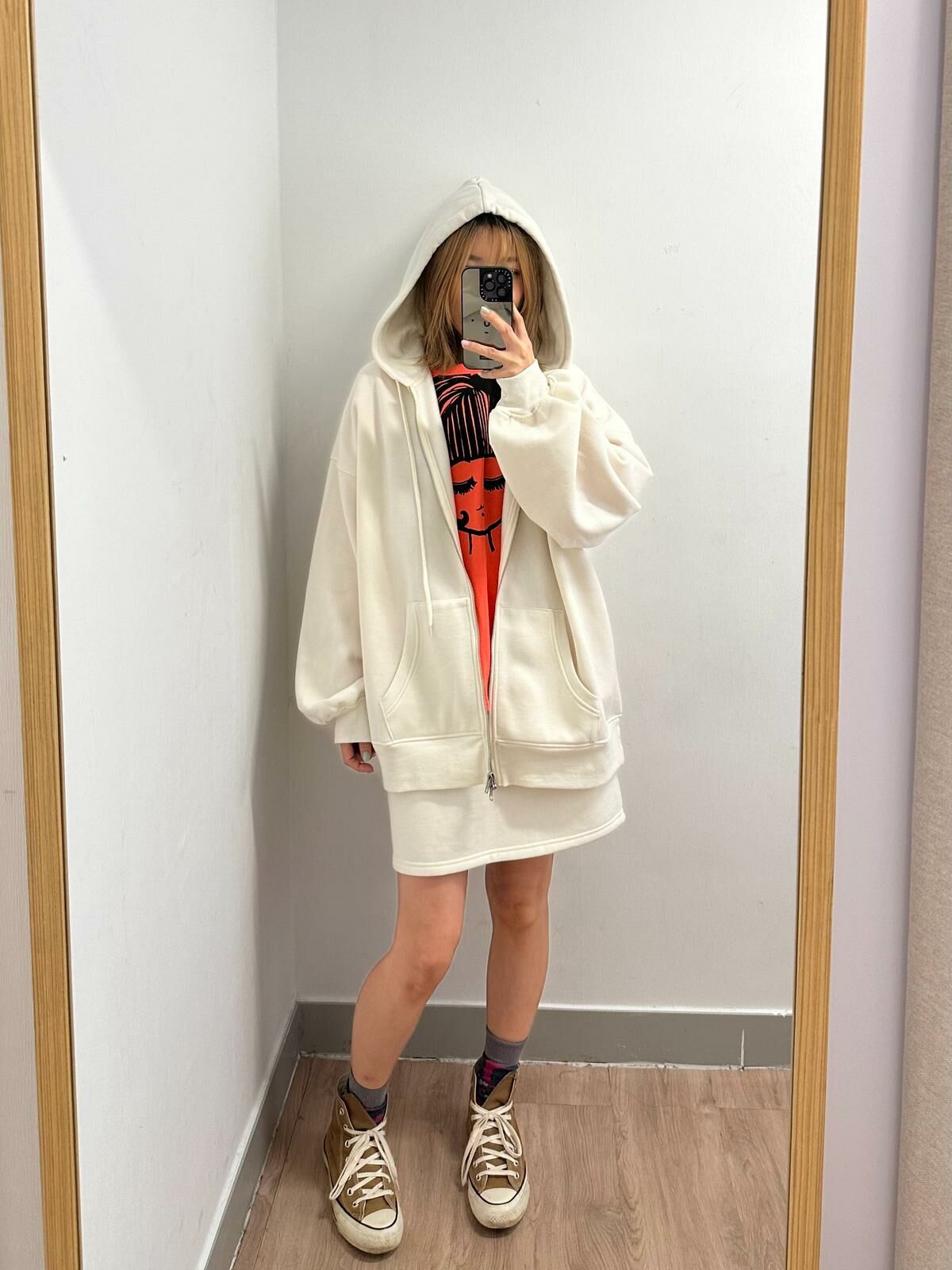 WC 抓毛外套+半身裙 SET