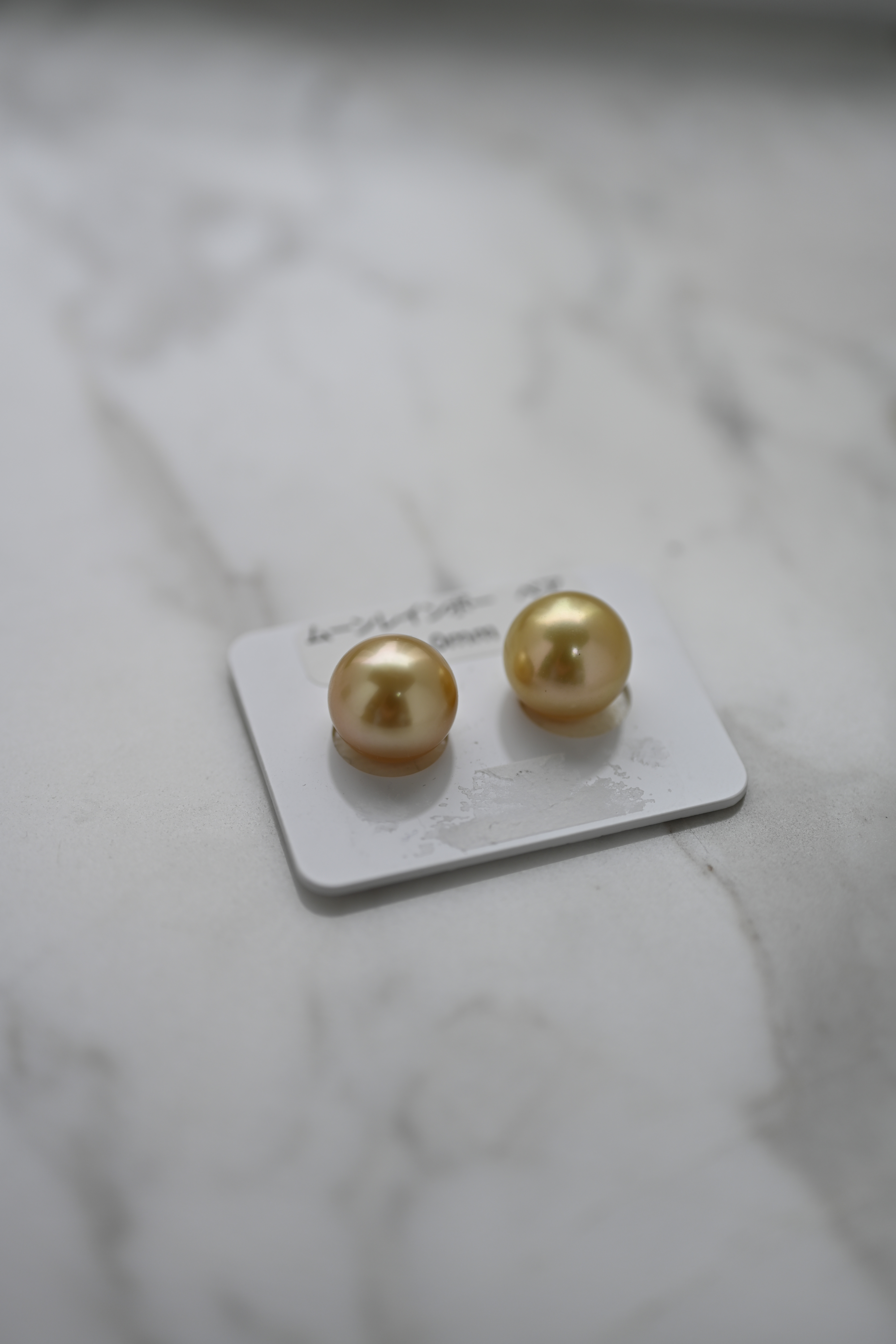 真科研證書 月光彩虹金珠11.0mm loose pearl a pair