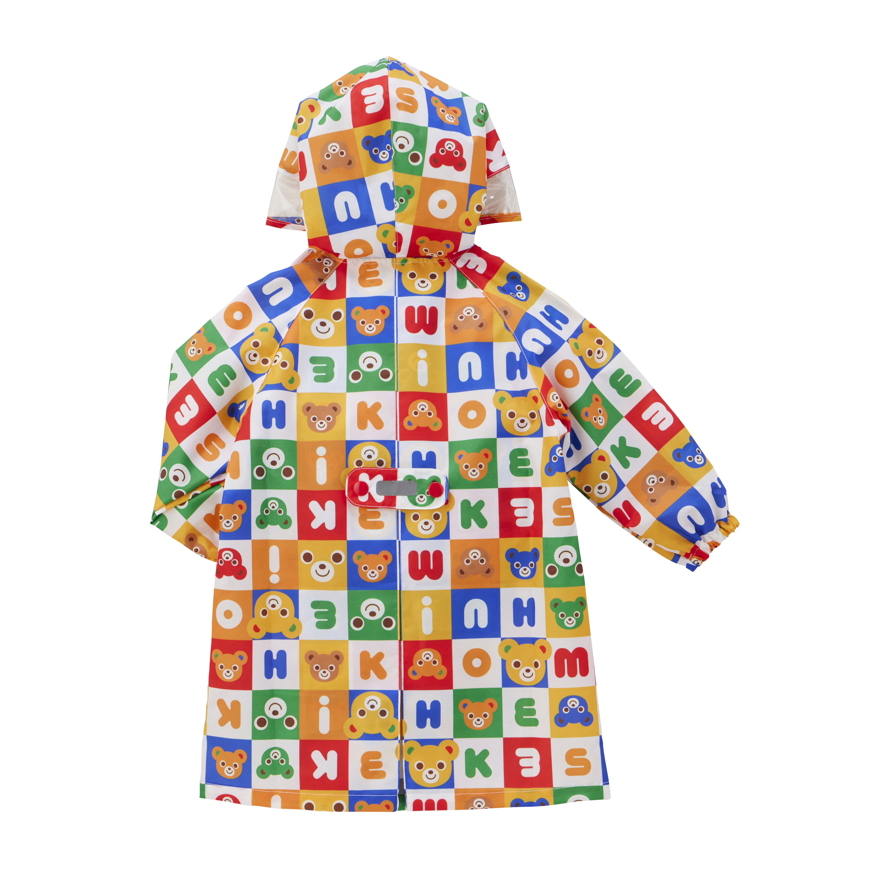 方格普奇熊雨衣-多色