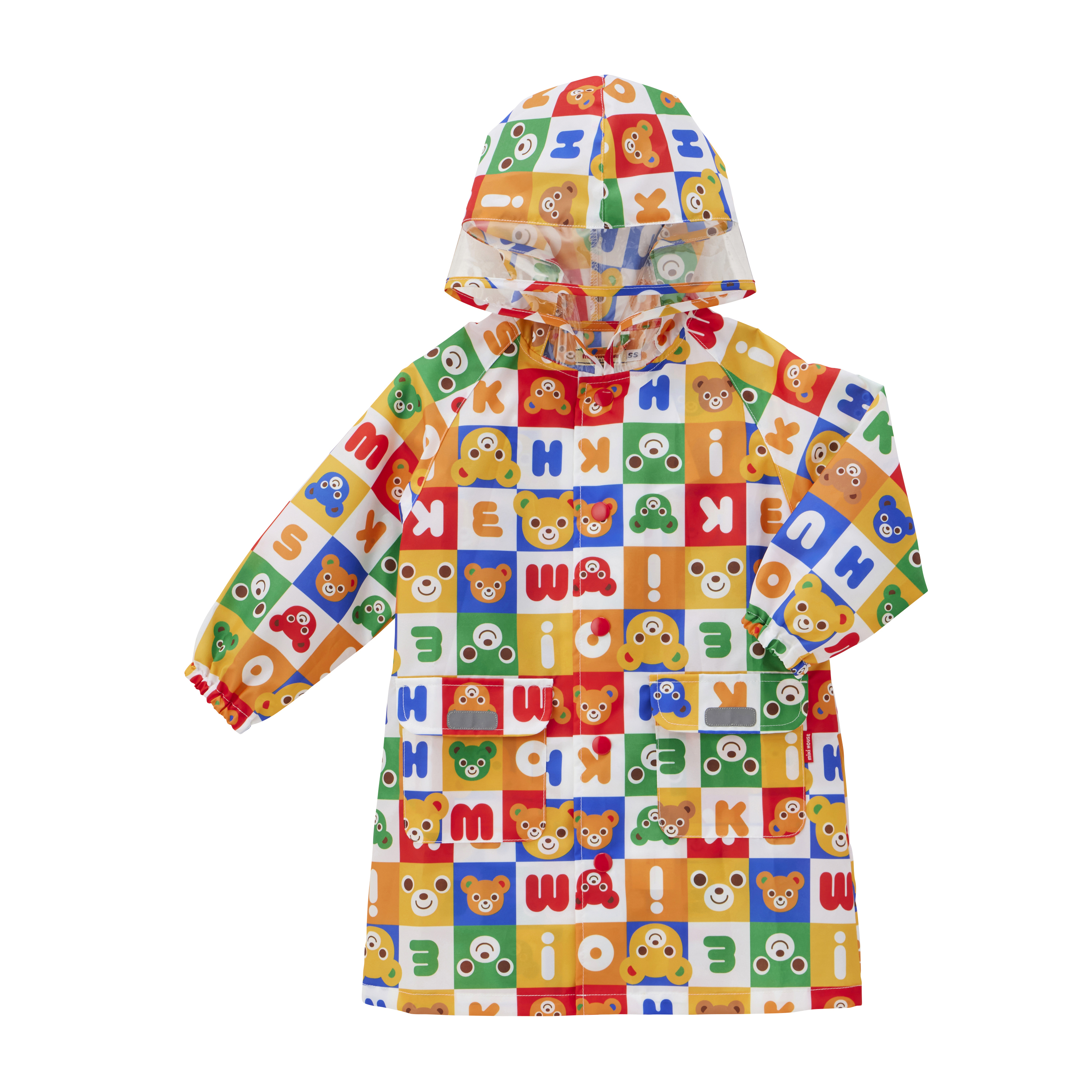 方格普奇熊雨衣-多色