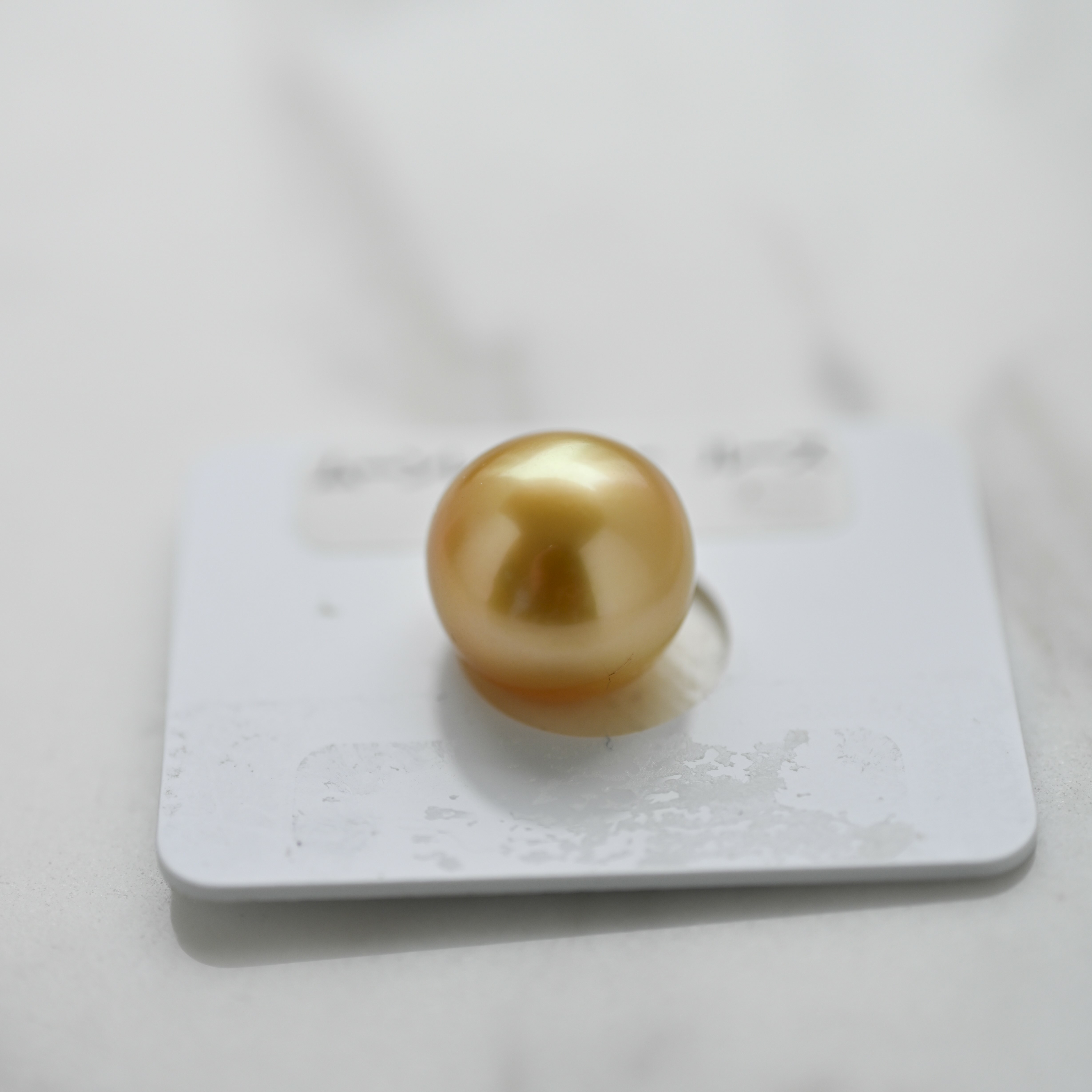 真科研證書 茶金金珠12.7mm loose pearl (Single Pc)