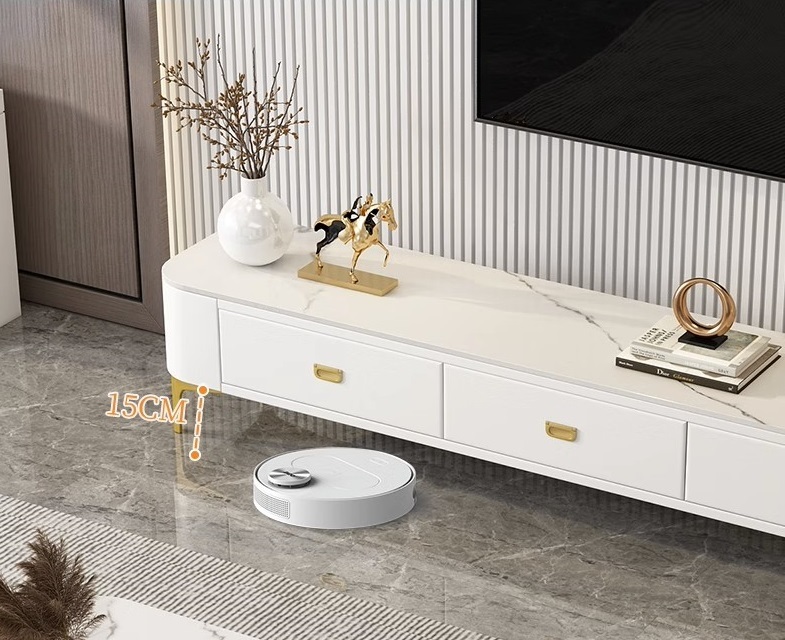 小戶型現代簡約輕奢1.4米茶几+2.0米電視櫃組合