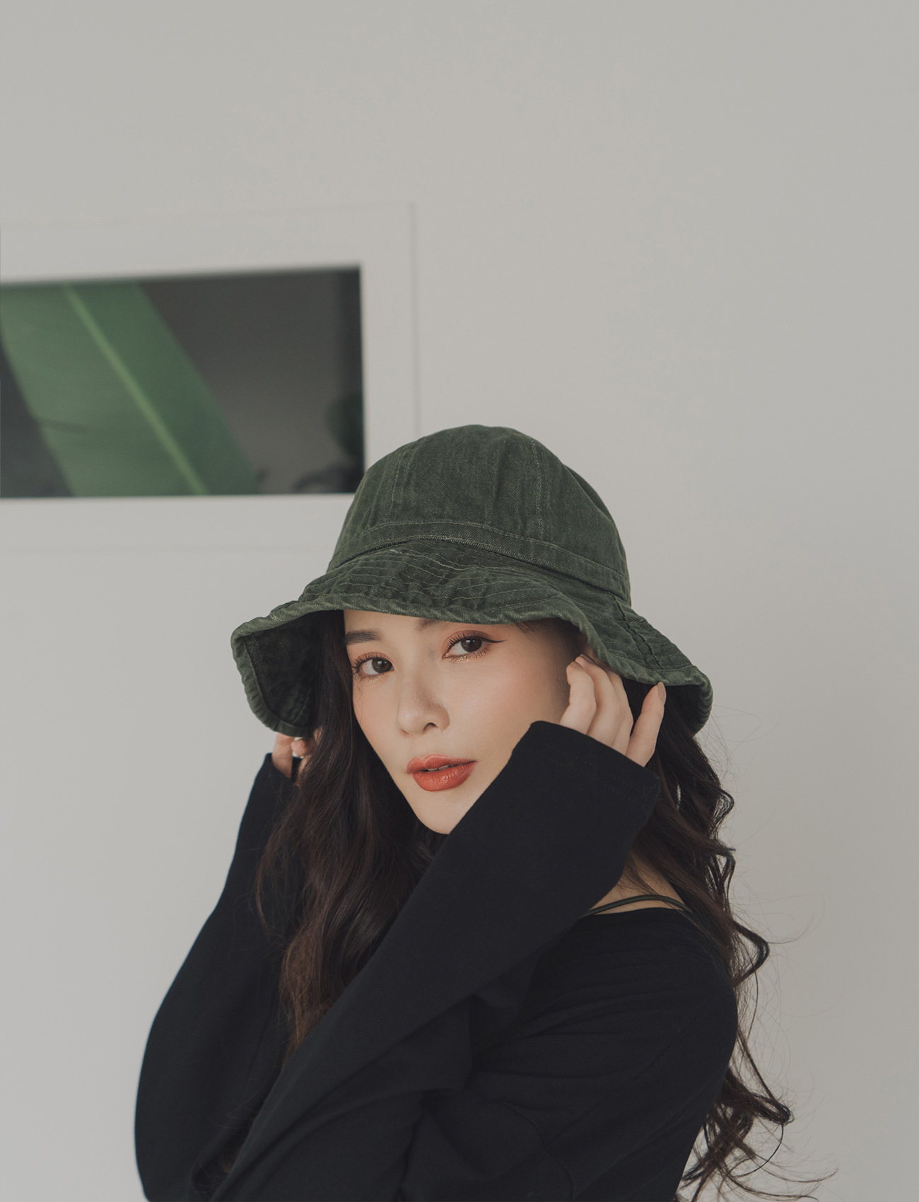 水洗仿舊漁夫帽