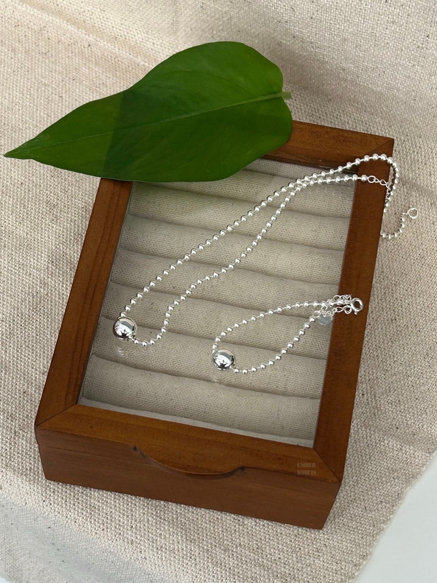 ✨✨S925 SILVER BALL NECKLACE ⚪️