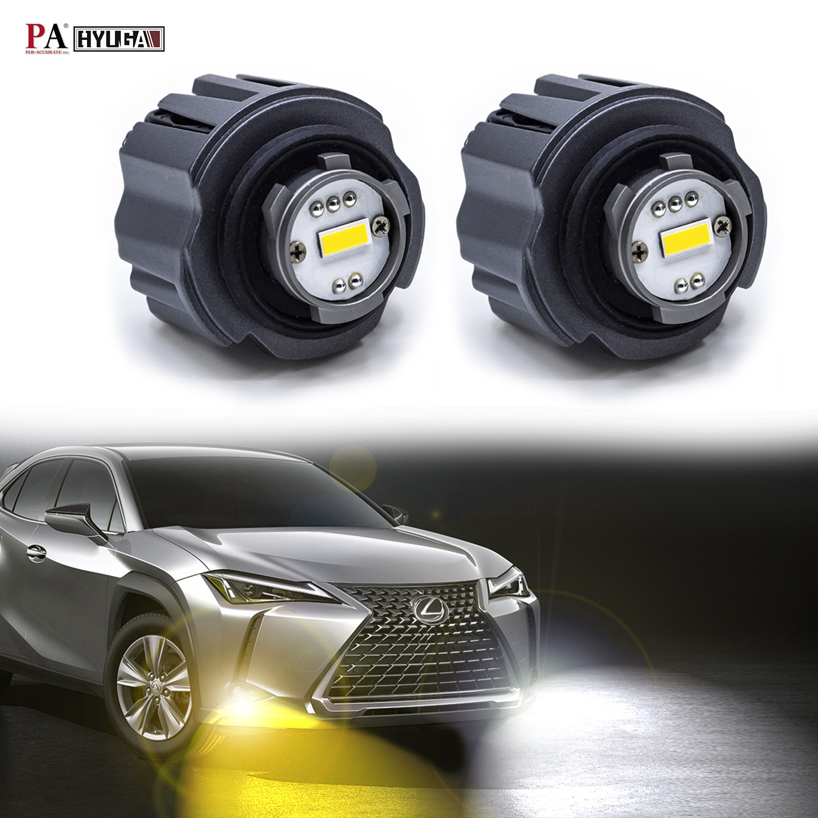 Lexus 升級原廠LED霧燈亮度 白光 黃光 TF1 直上型 LED霧燈 替換原廠led霧燈 UX NX RX