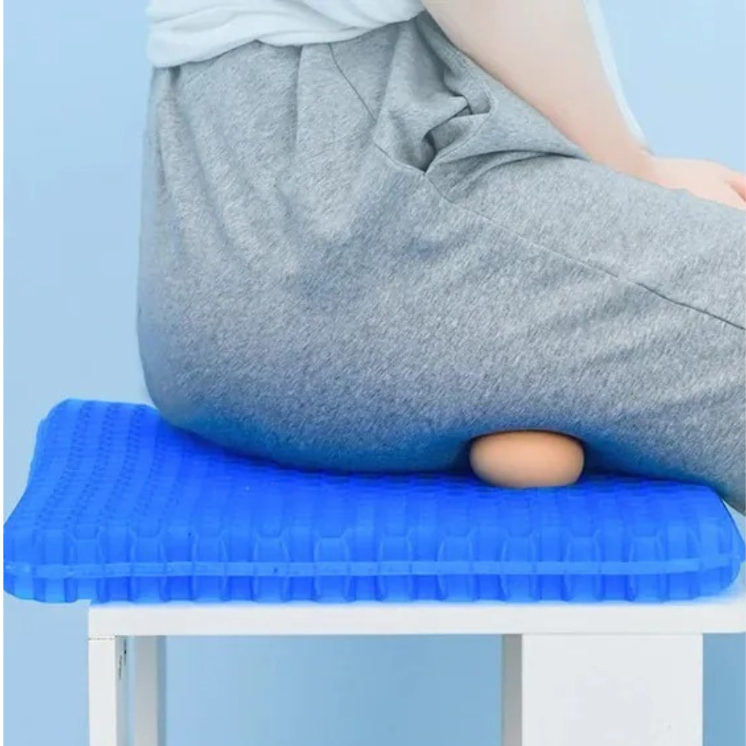 凝膠坐墊 (四季均適用於家居, 辦公室及車內) - 佩黑色套