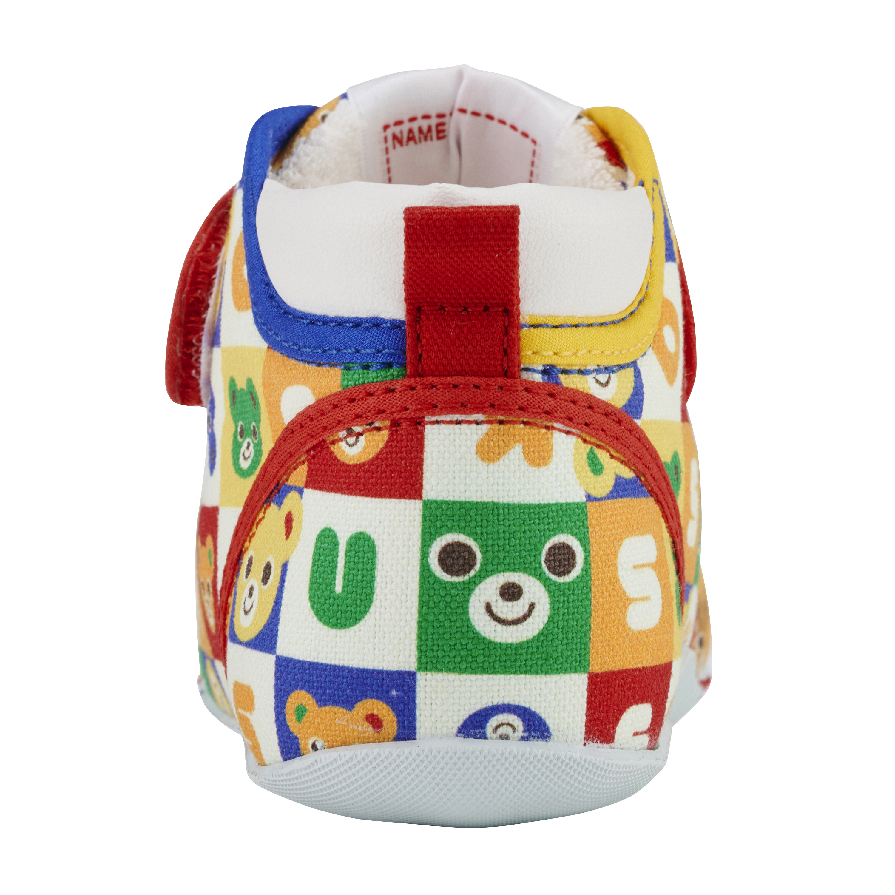 方格普奇熊一段鞋-白