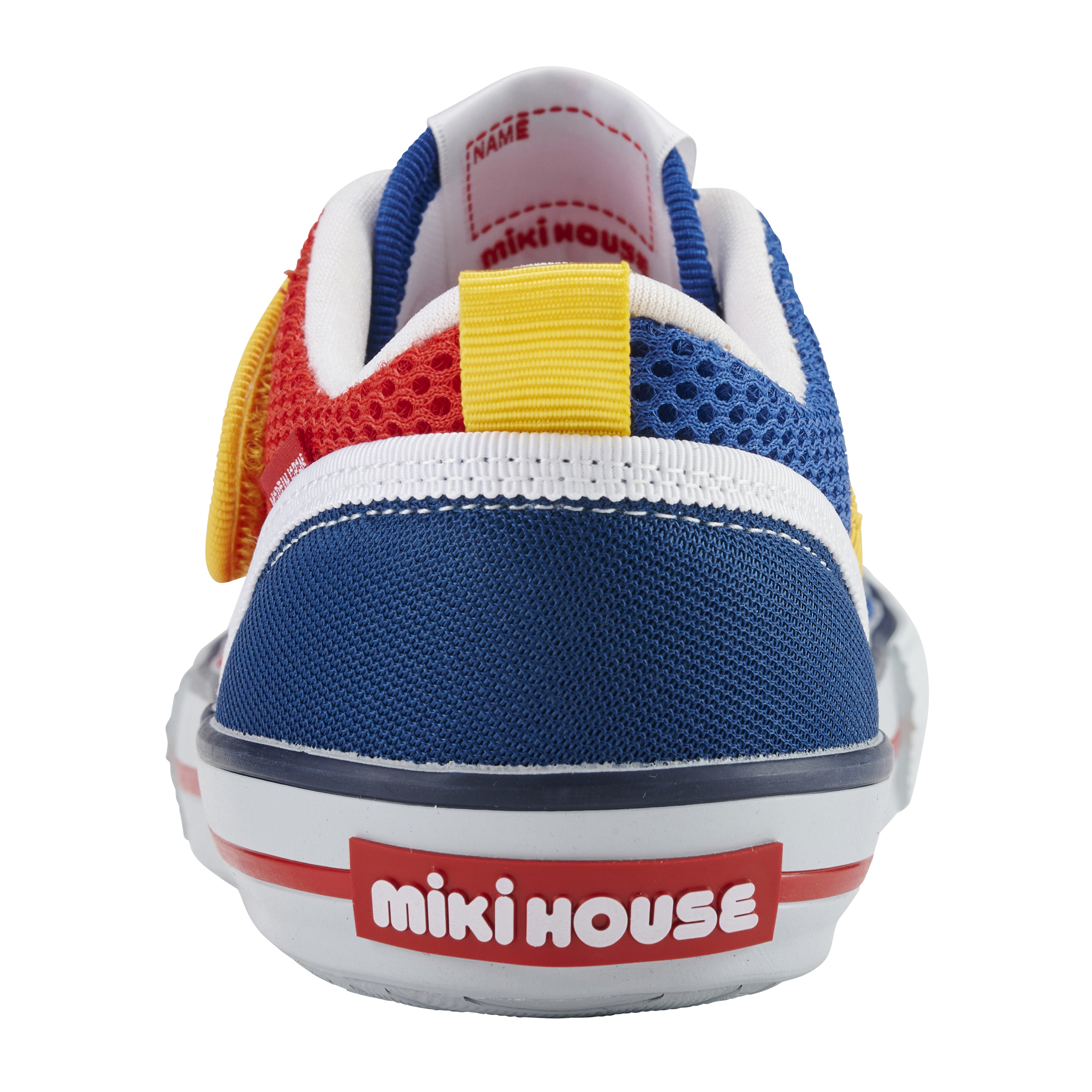 鞋帶造型網眼童鞋-紅&黃