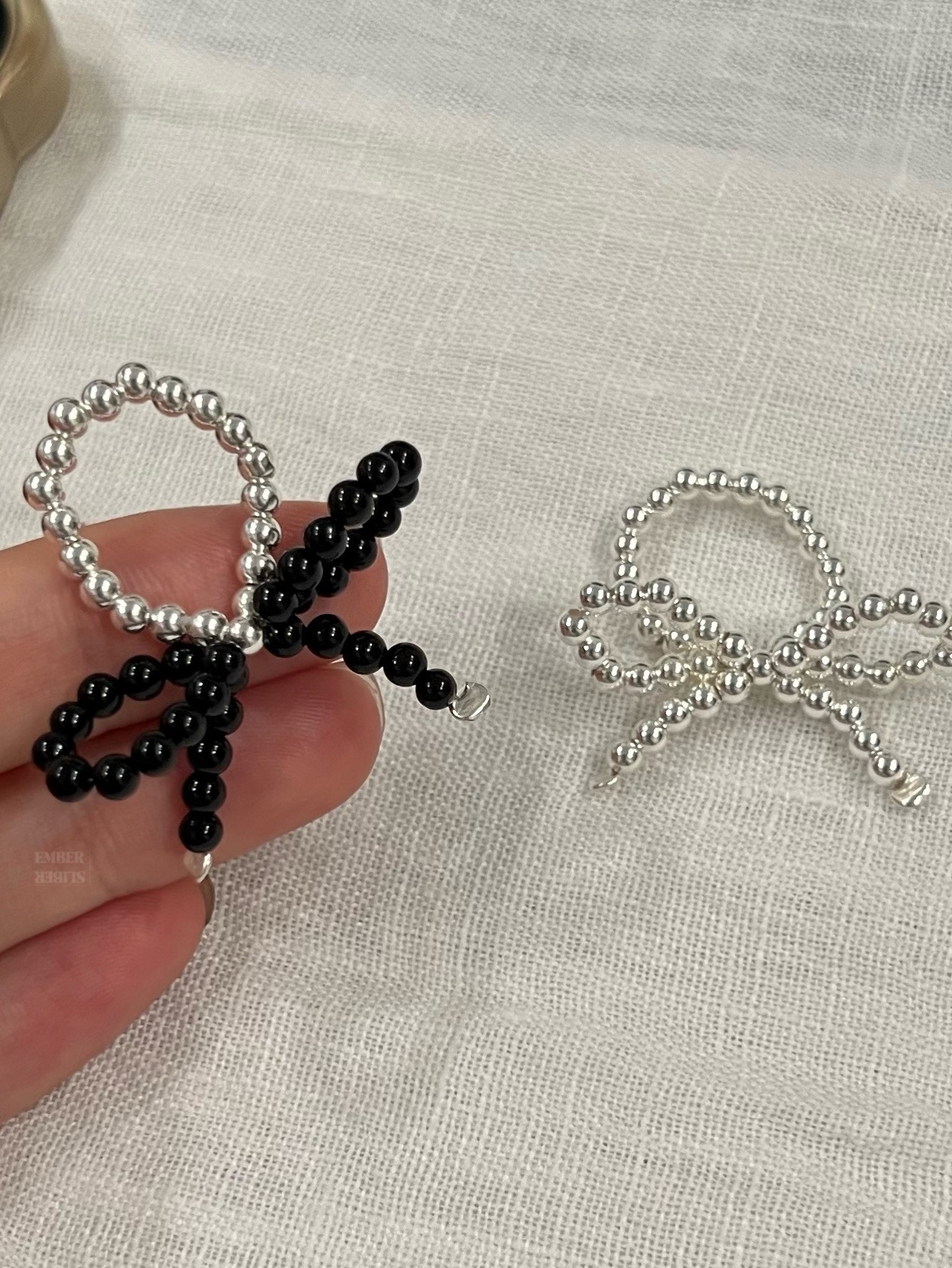 ✨✨S925 SILVER BOW ELASTIC RING 🎀