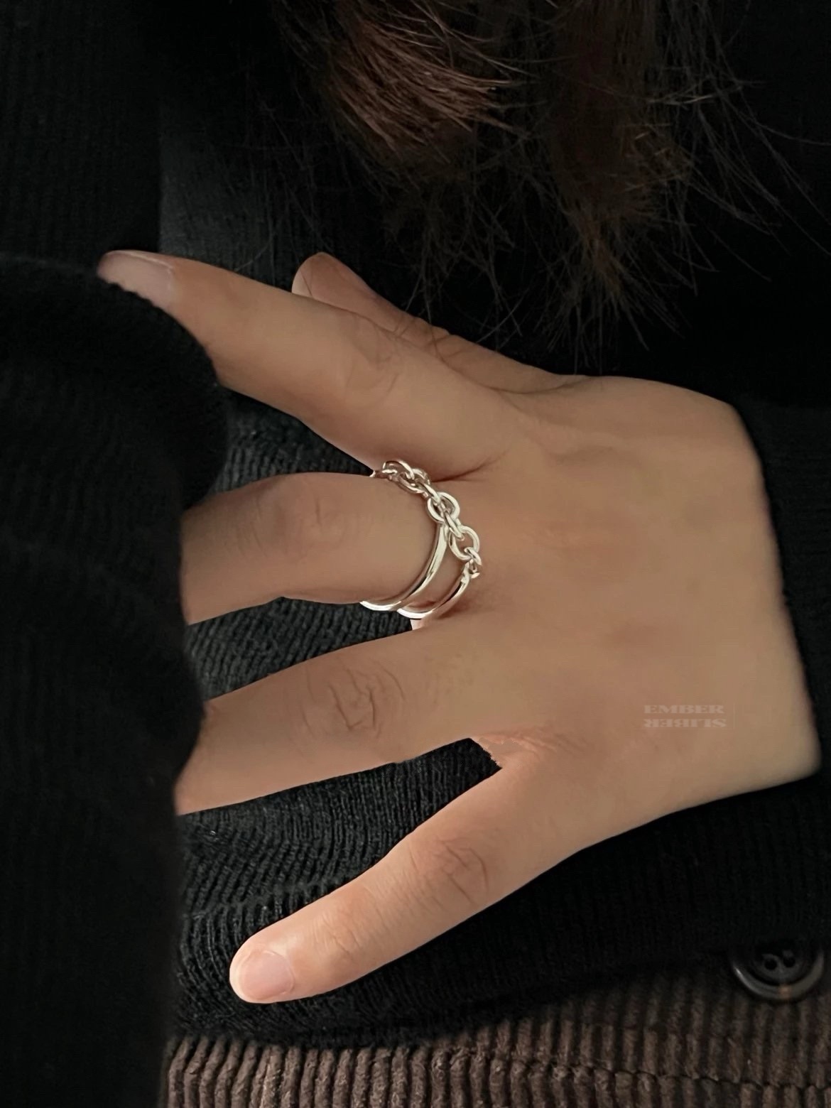 ✨✨S925 SILVER CHAIN RING⛓