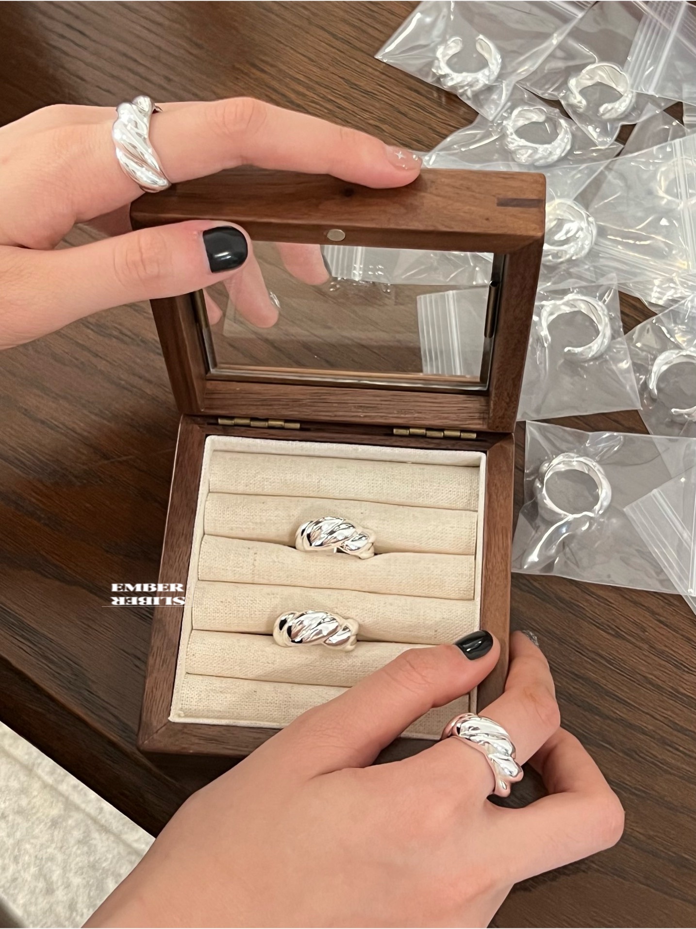 ✨✨S925 SILVER CROISSANT RING ✨