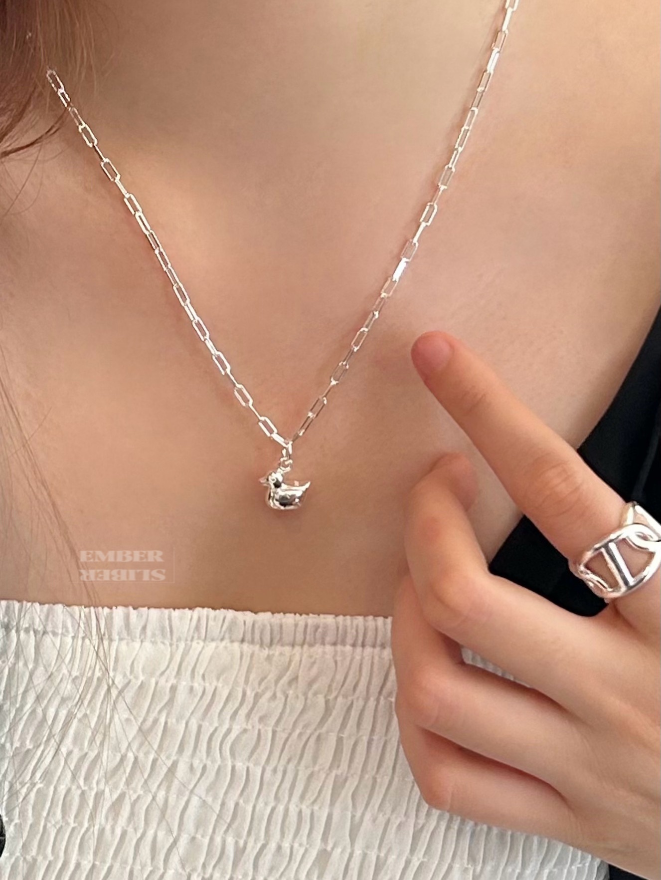 ✨✨S925 SILVER DUCK NECKLACE 🪿