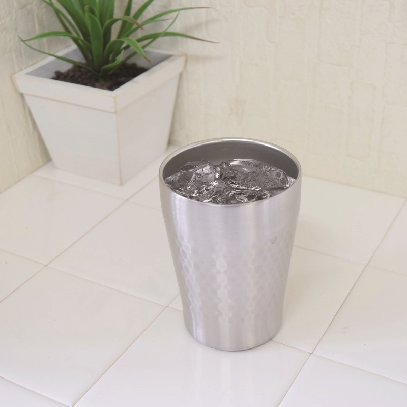 真空雙層不鏽鋼杯/鎚紋 290ml