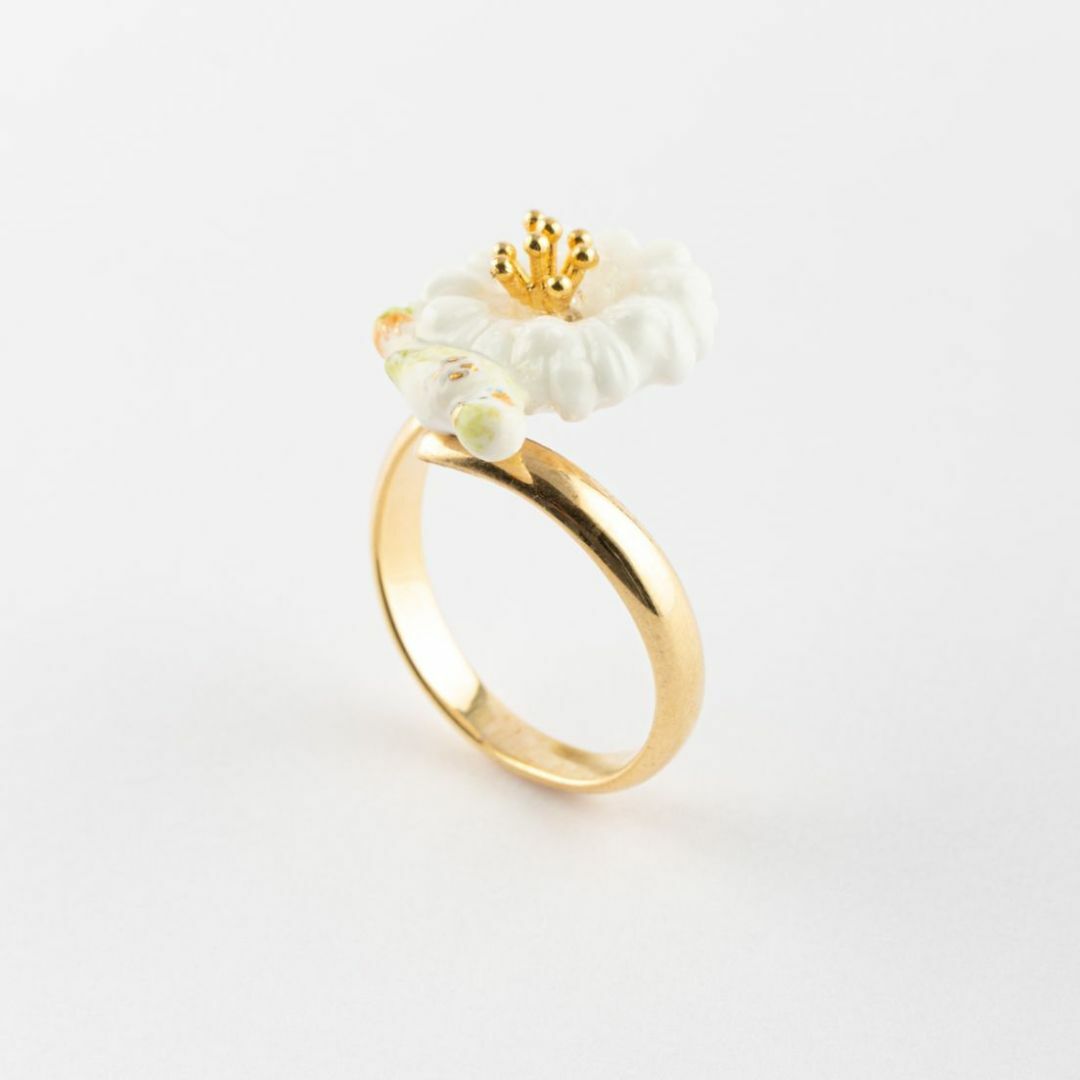 NACH 蒲公英與白鸚鵡相遇瓷戒指