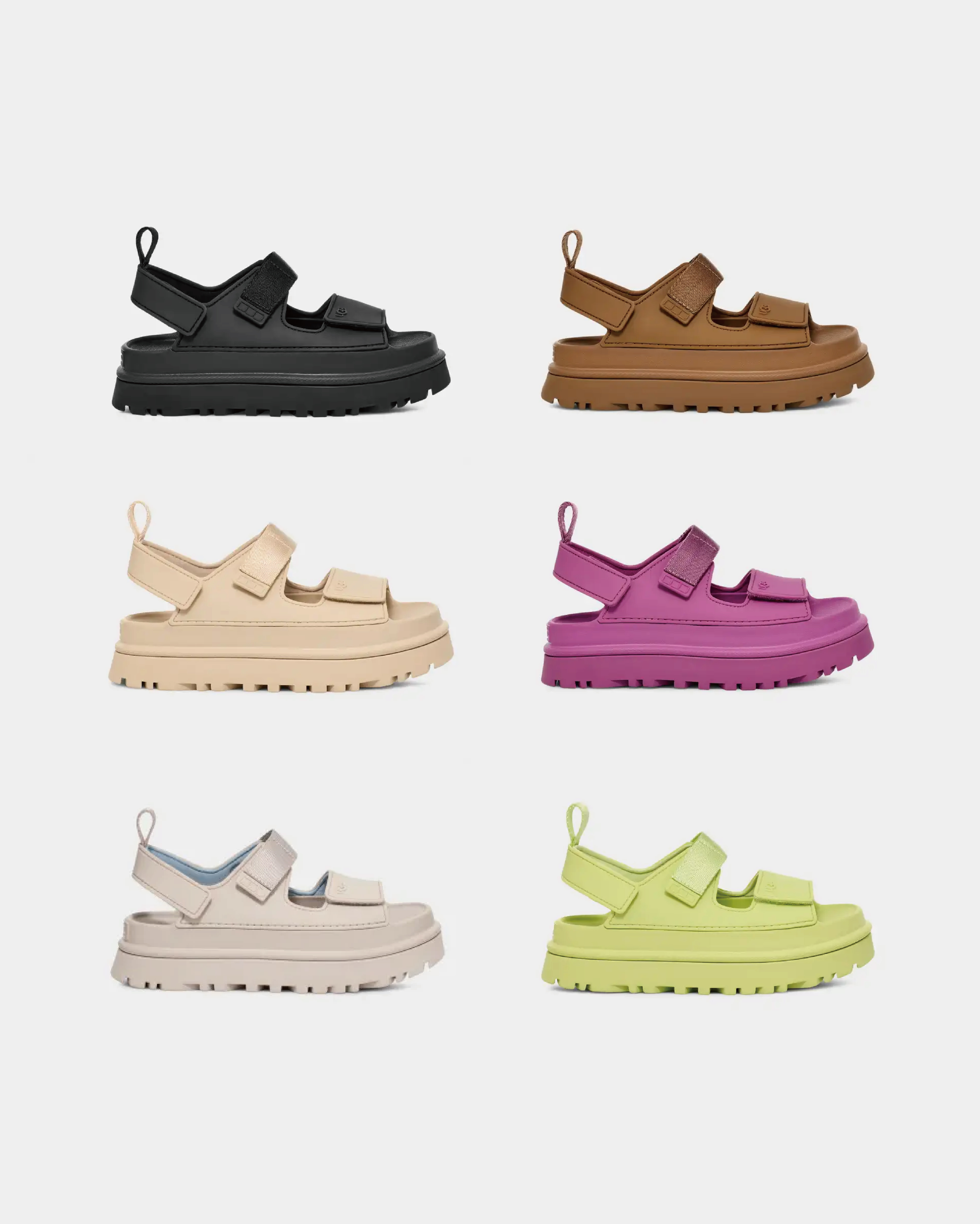 iSNEAKERS｜UGG GoldenGlow Sandal 輕量厚底涼鞋 六色