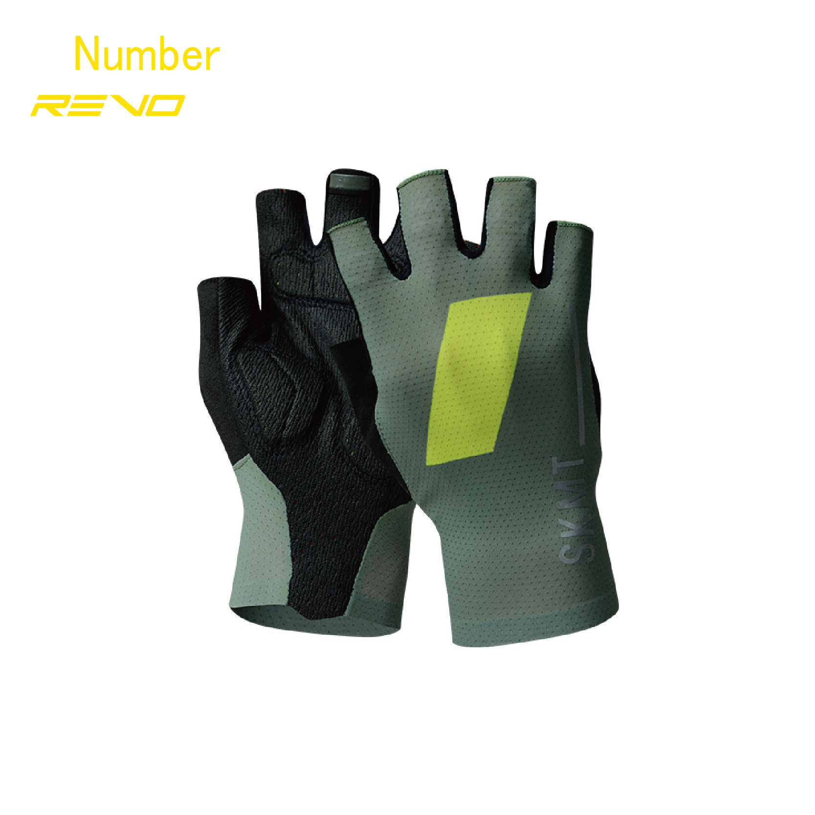 Number1軍綠半指手套