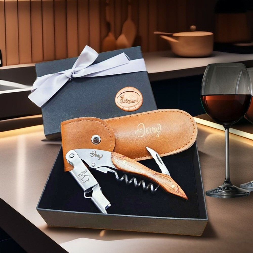 定製開瓶器 (配有定製皮套)