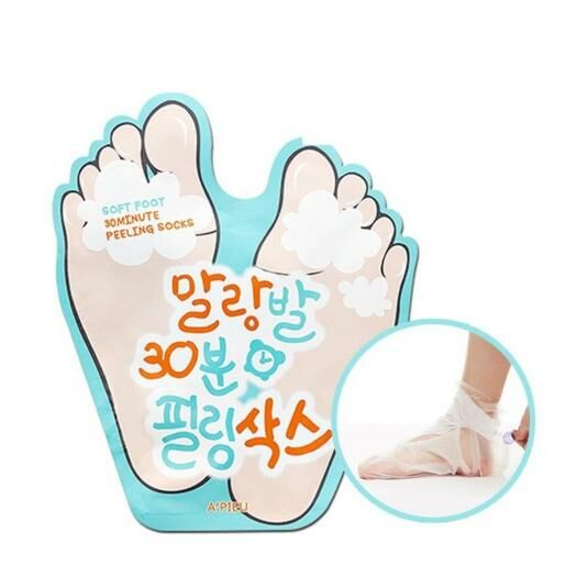 A'pieu Soft Foot 30 Minute Peeling Socks (1pair 40ml)   (8806185788311)
