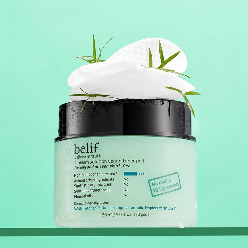 belif Problem solution vegan toner pad 150ml (70pcs) 8801051256277