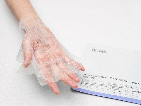 Br:lab Lactobionic Multi Enzyme Ampoule Sheet Mask 5 Sheet 【Purple】  