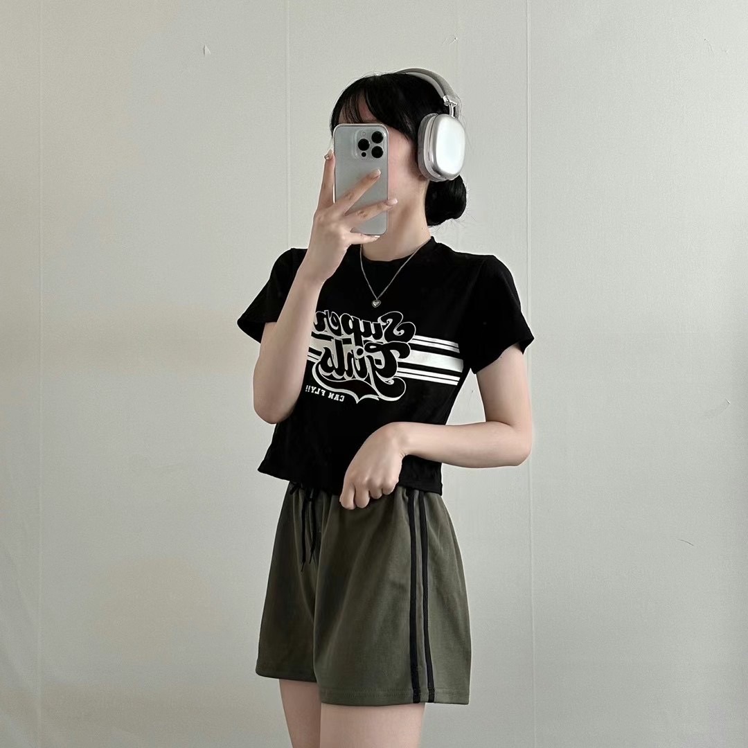 【優惠現貨】韓國SUPER GIRL CROP TEE（3色）