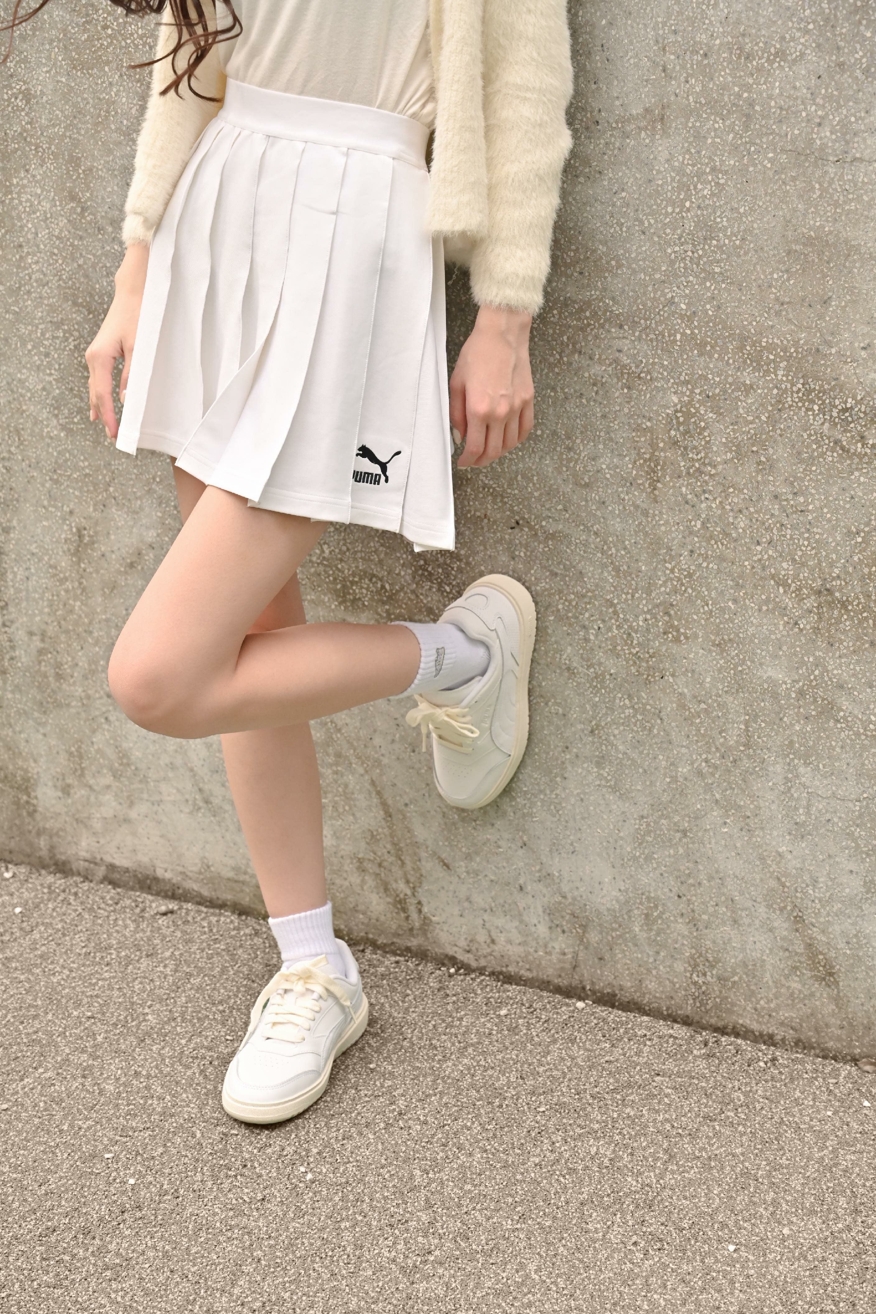 【現貨】PUMA 流行系列 CLASSICS 百摺短裙 白 62423702