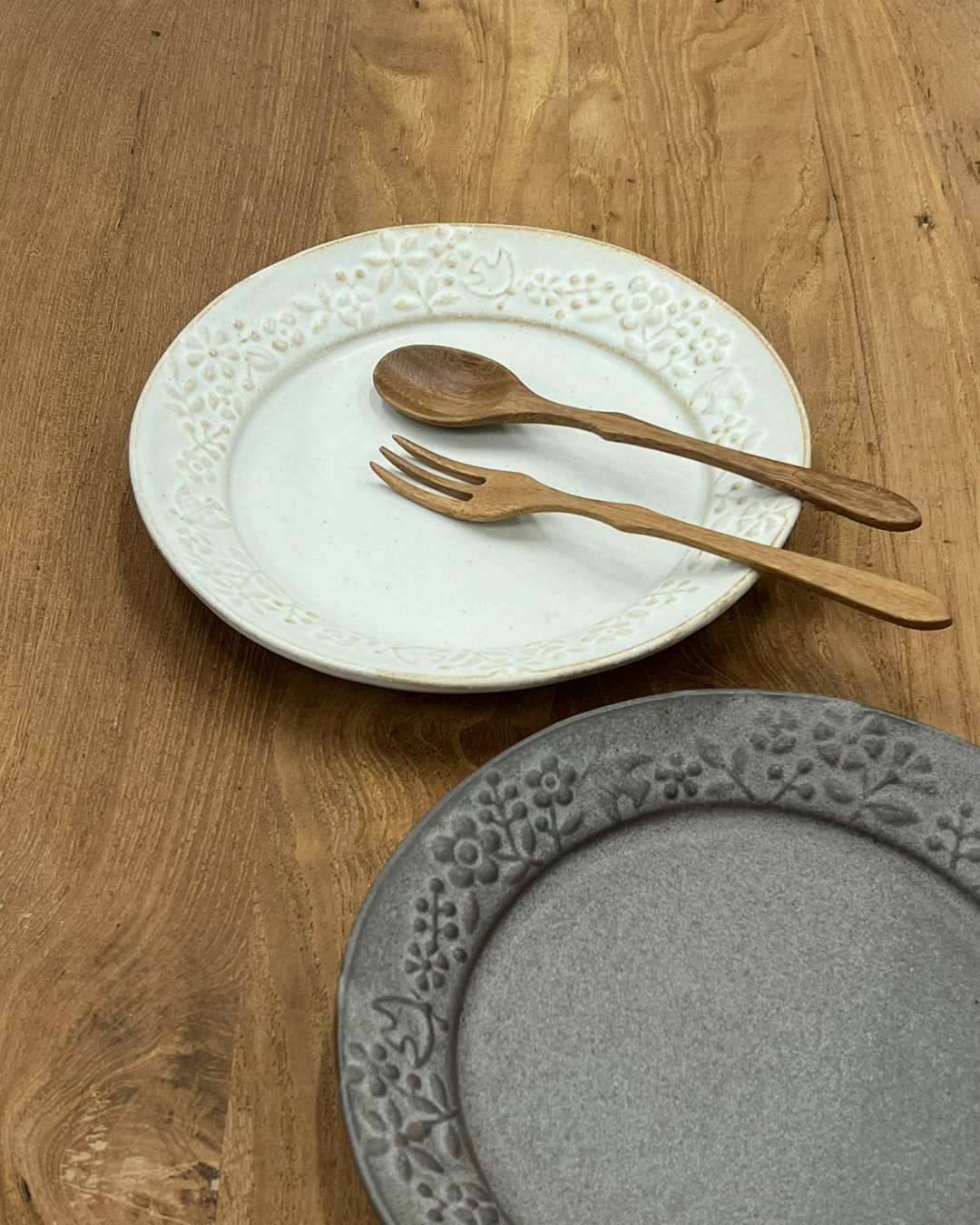 Mashiko ware Kukka 18cm Plate M White｜Wakasama