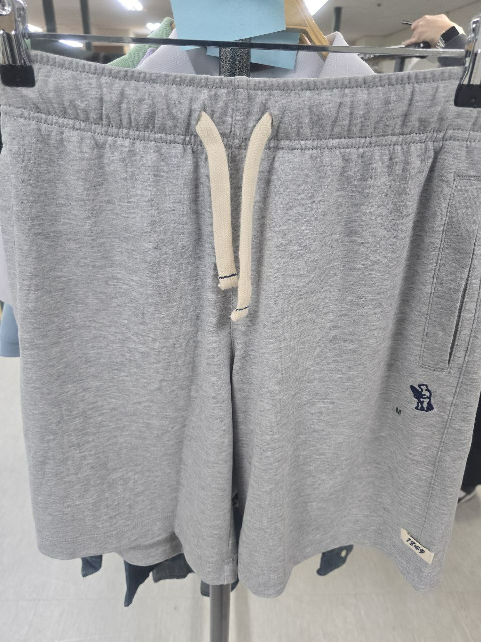 [K] WHO.A.U SURFING BEAR HALF PANTS,MELANGE GRAY, WHTME2524U-00-MELANGE GRAY (KWAU903)