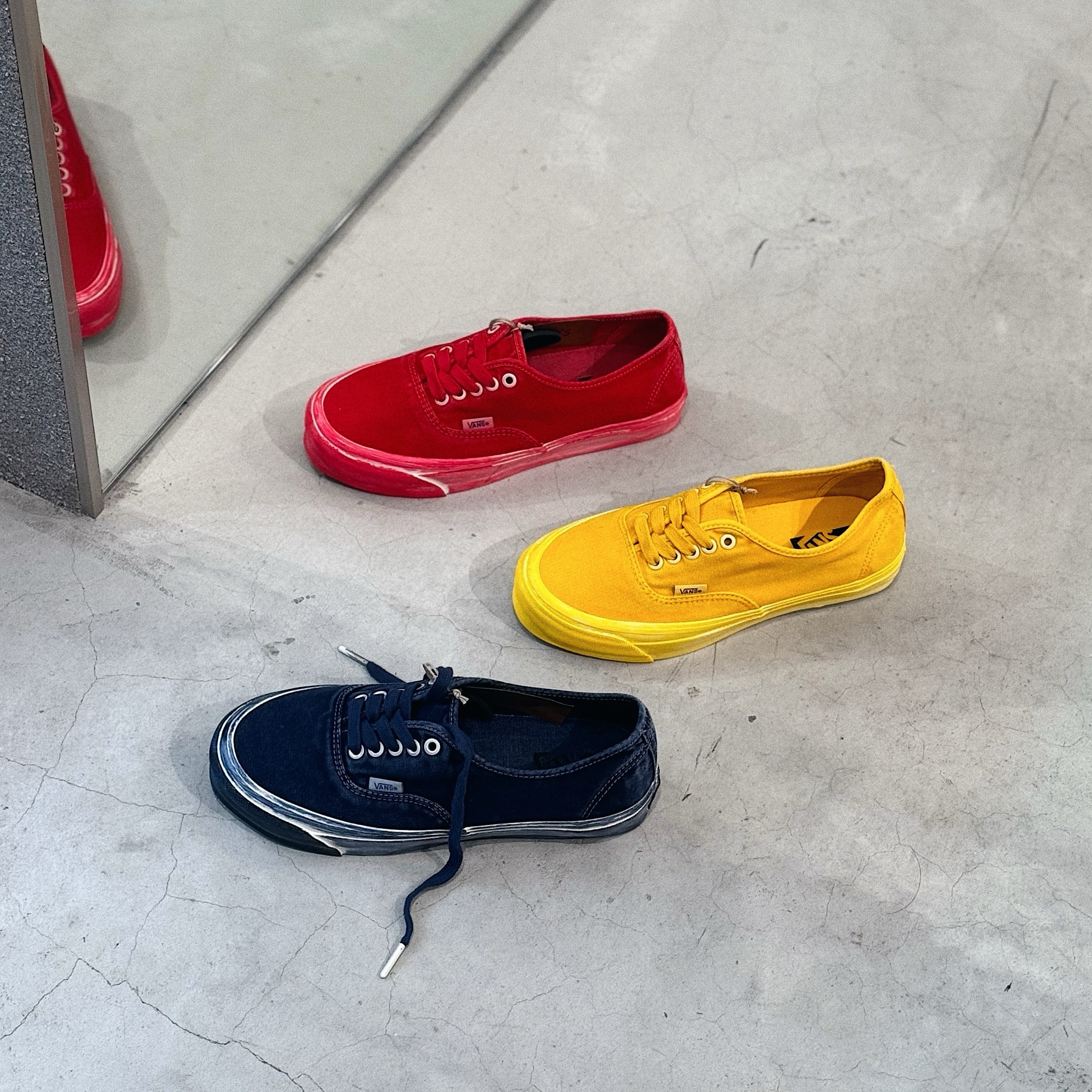 Vans Premium Authentic 44 DX 日本限定 3色 海軍藍 黃色 紅色 塗鴉 手繪 VN000CQALKZ1