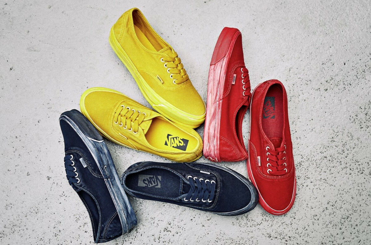 Vans Premium Authentic 44 DX 日本限定 3色 海軍藍 黃色 紅色 塗鴉 手繪 VN000CQALKZ1