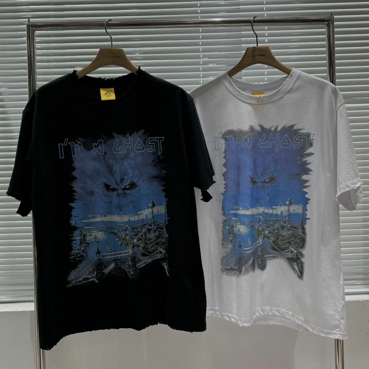 英文字圖案短袖Tee BY ATTENTION-180T