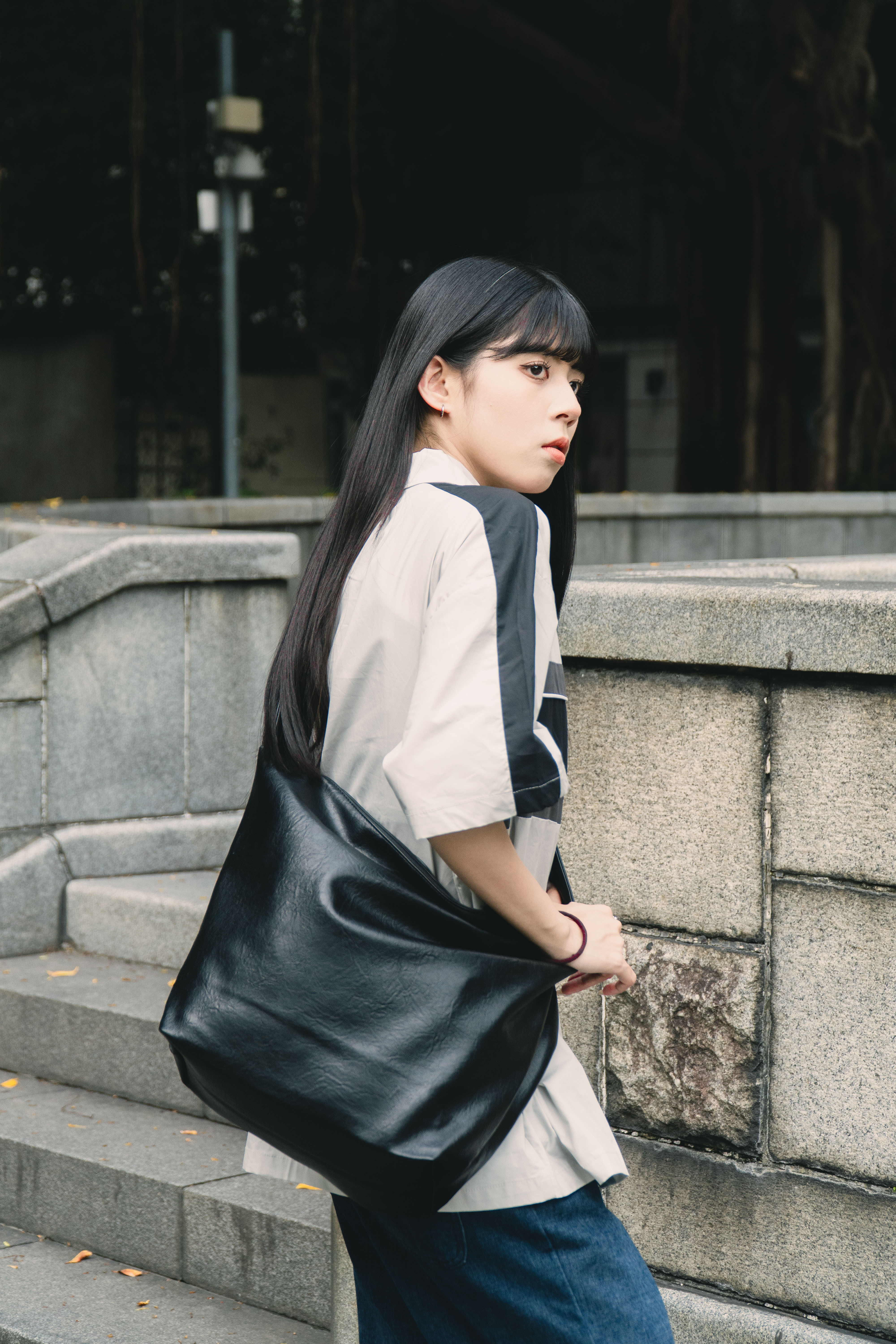 『Always_Good』大容量 皮革 復古 單肩包