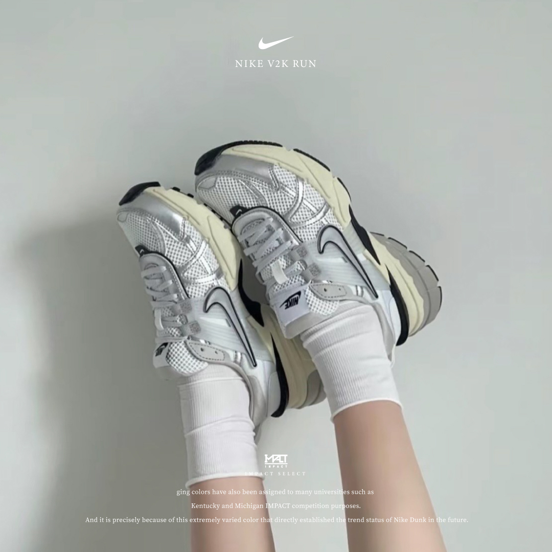 Nike V2K Run Runtekk 銀米白 復古 FD0736-100