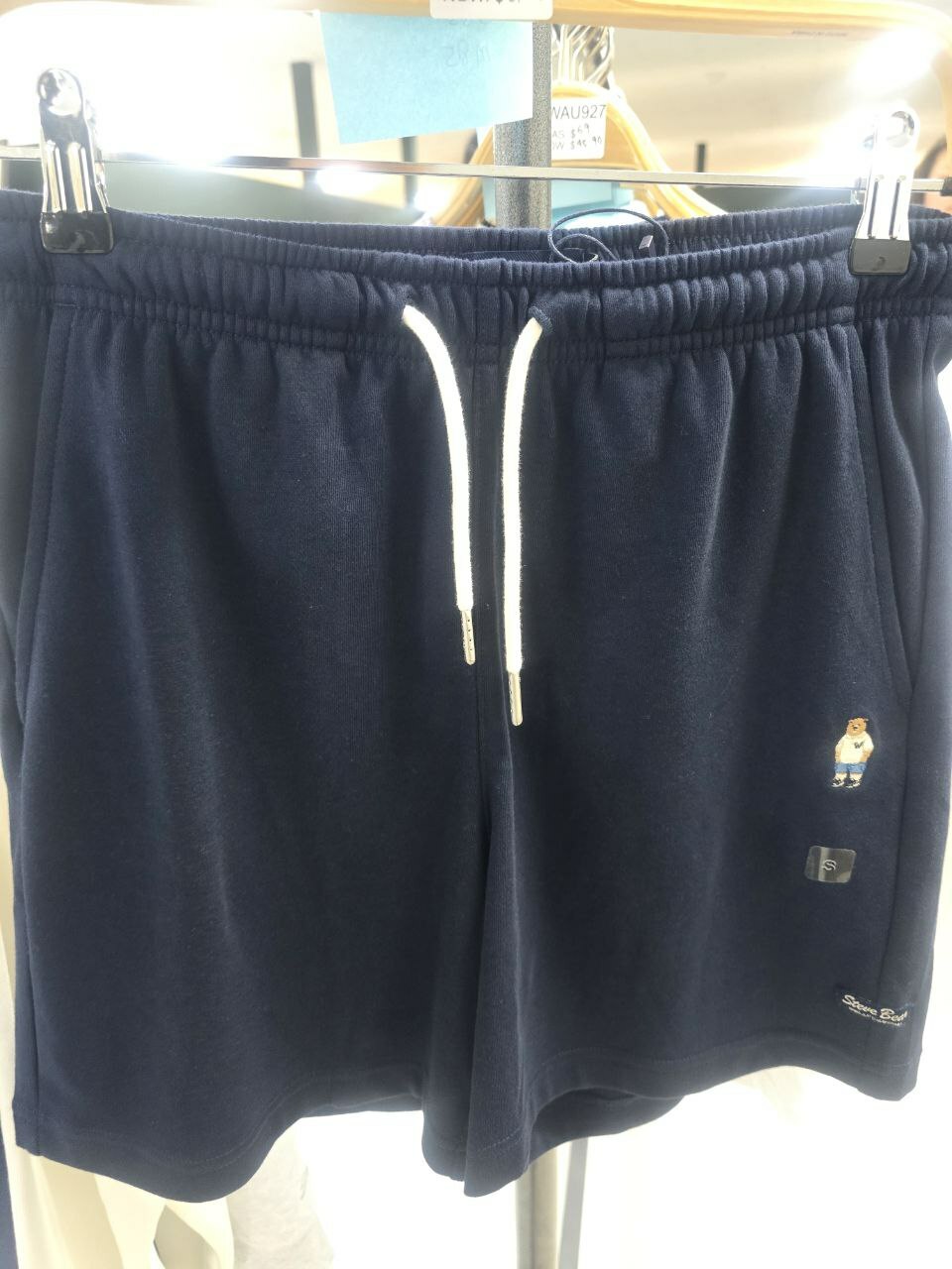 [K] WHO.A.U STEVE SHORTS,NAVY, WHTME2423F-01-NAVY (KWAU926)