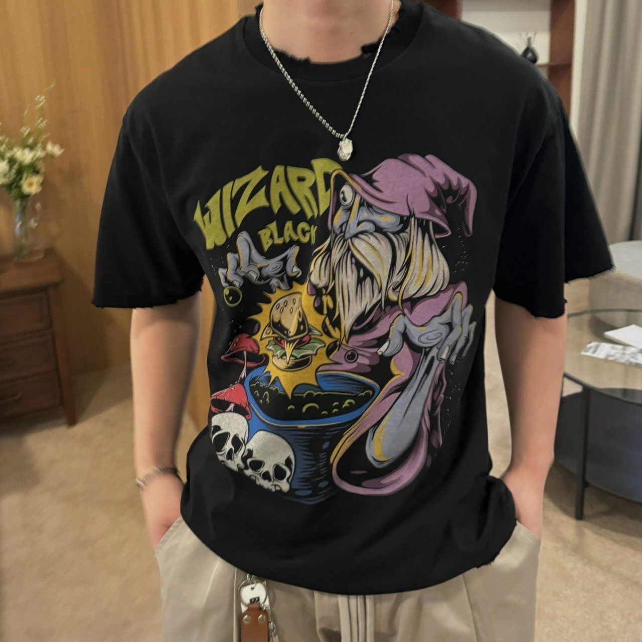 英文字圖案短袖Tee BY ATTENTION-185T