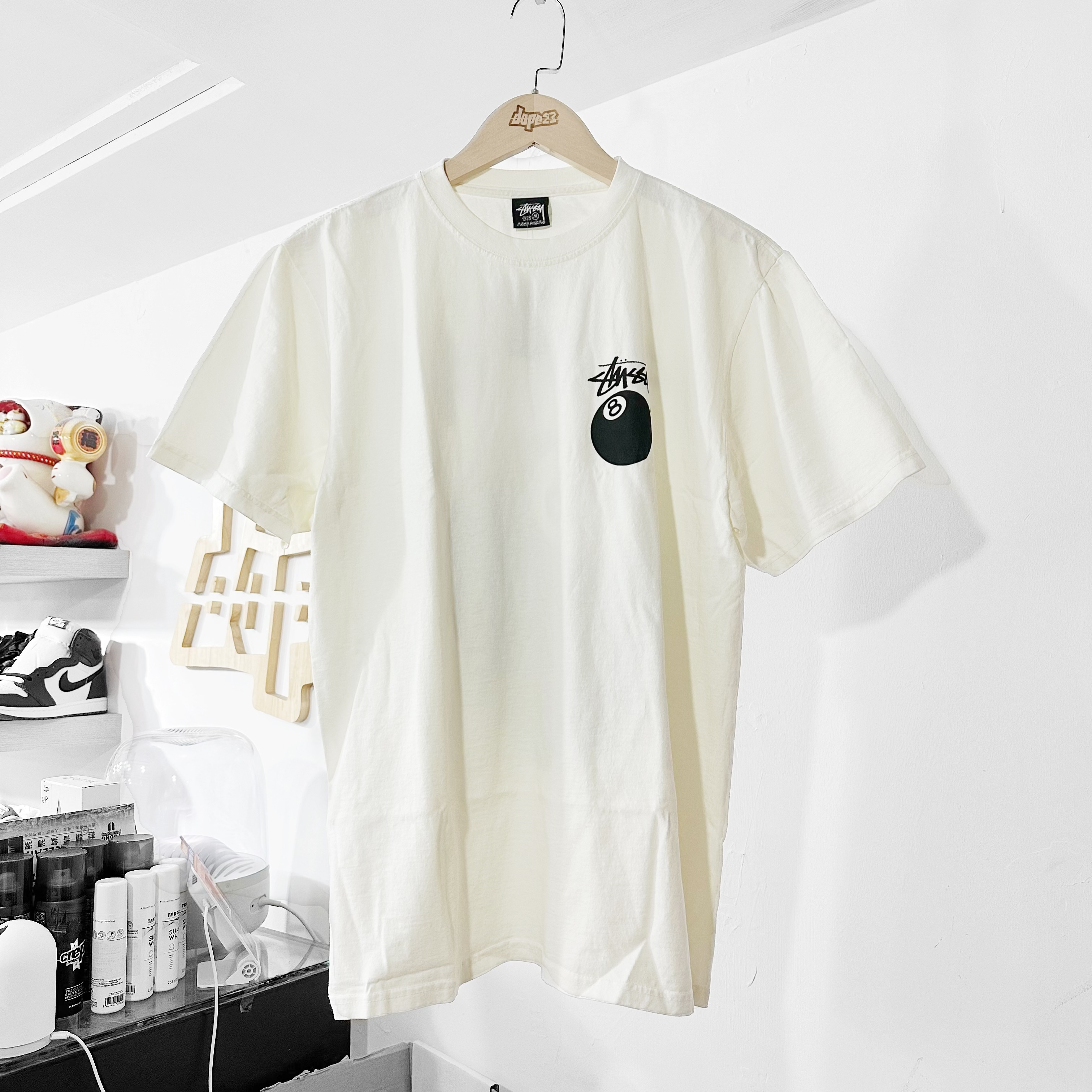 STUSSY SS24 8 BALL TEE PIGMENT DYED 🎱 Natural 米白色