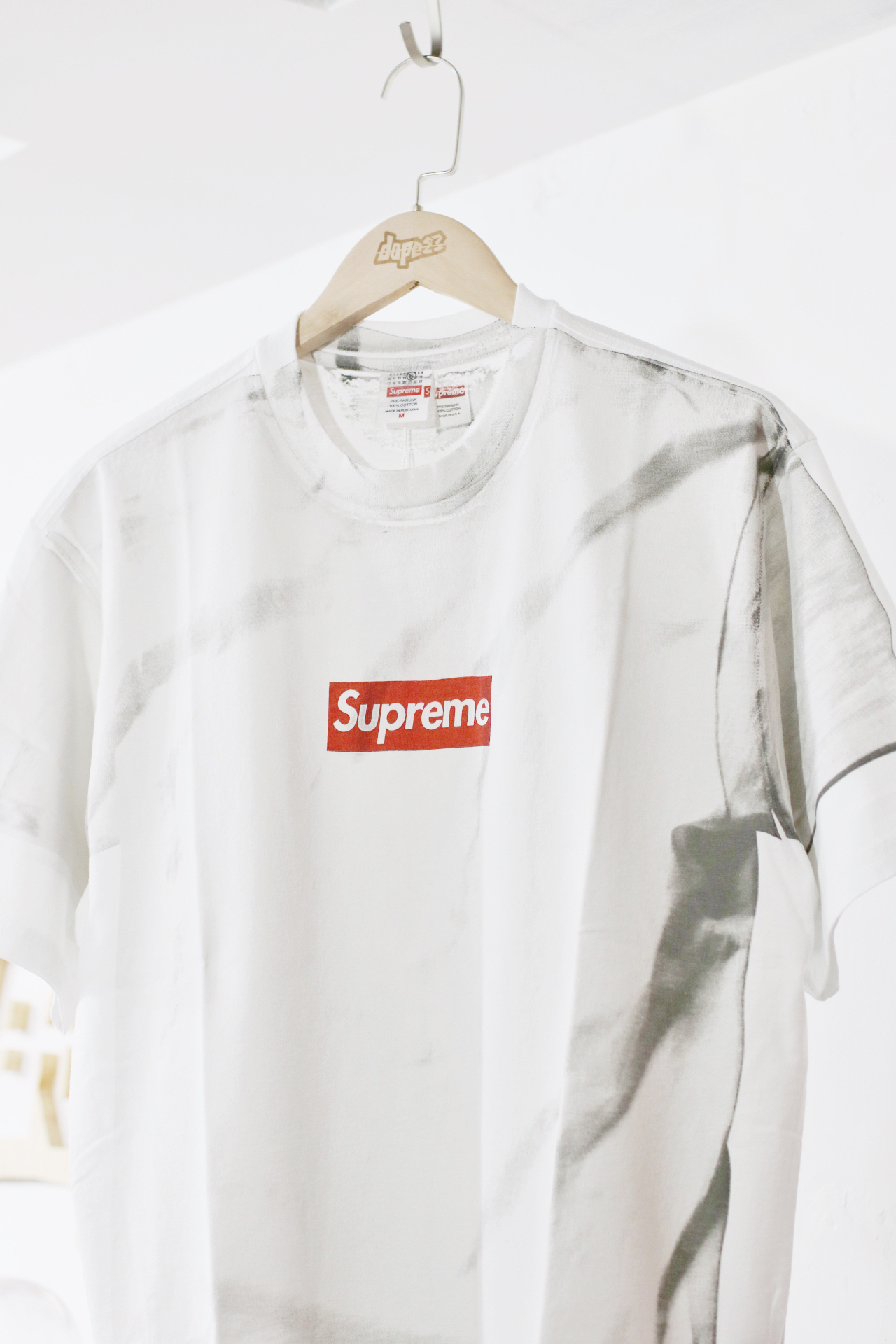 Supreme SS24 MM6 Maison Margiela Box Logo Tee White