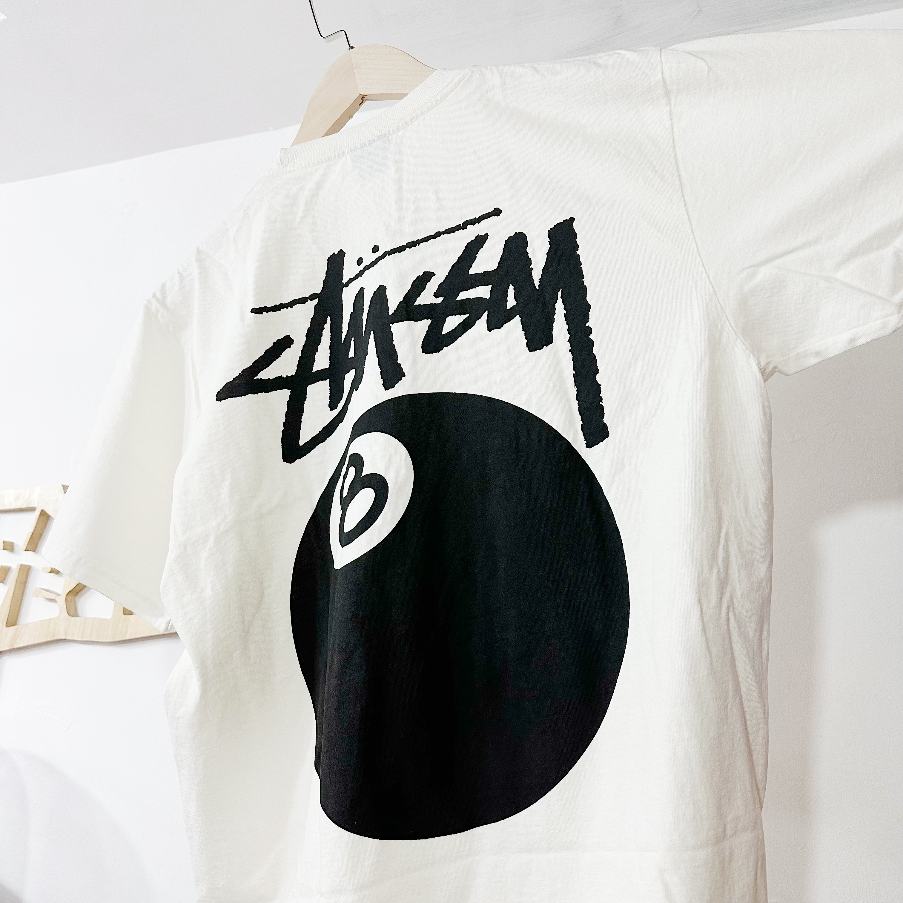 STUSSY SS24 8 BALL TEE PIGMENT DYED 🎱 Natural 米白色