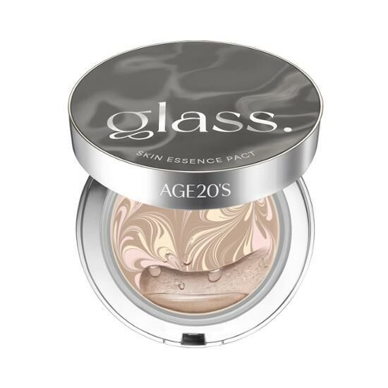 AGE 20's Glass Skin Essence Pact Natural Glow 12.5g (with Refill)