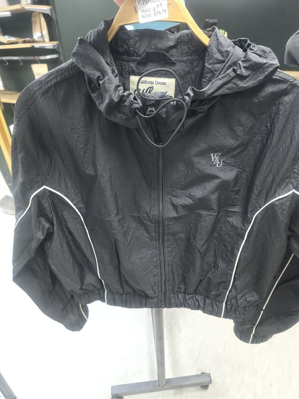 [K] WHO.A.U HOOD WINDBREAKER,DARK GRAY, WHJJE2412F-00-DARK GRAY (KWAU943)