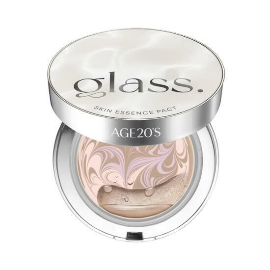 AGE 20's Glass Skin Essence Pact High Glow 12.5g (with Refill)