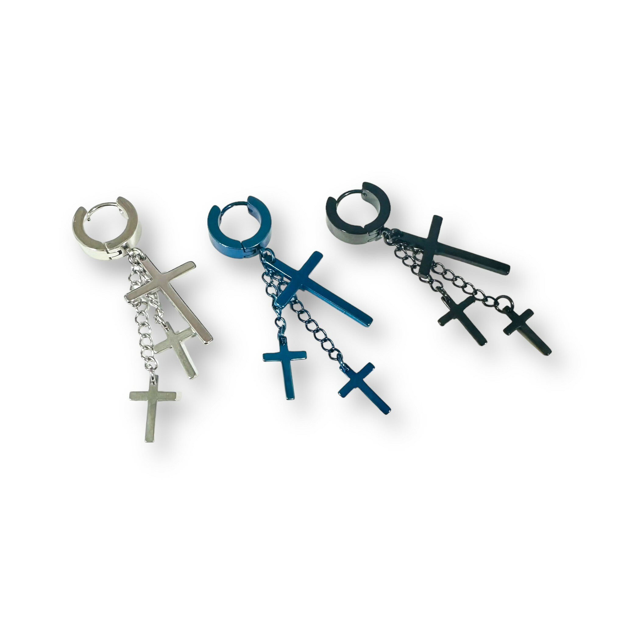 鋼易扣-寬版易扣吊大十字架+雙鍊條十字架 9M 3色(單支價)