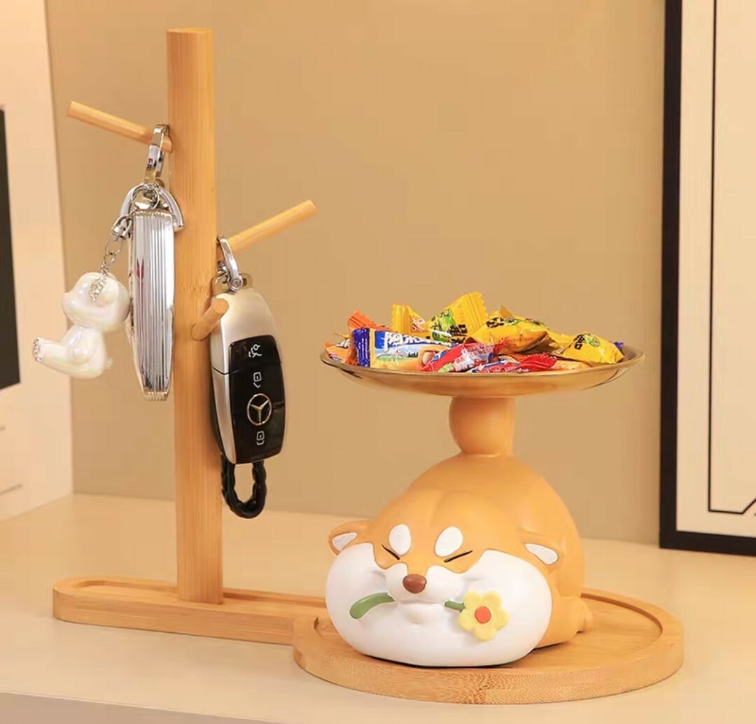 柴柴造型玄關收納擺飾