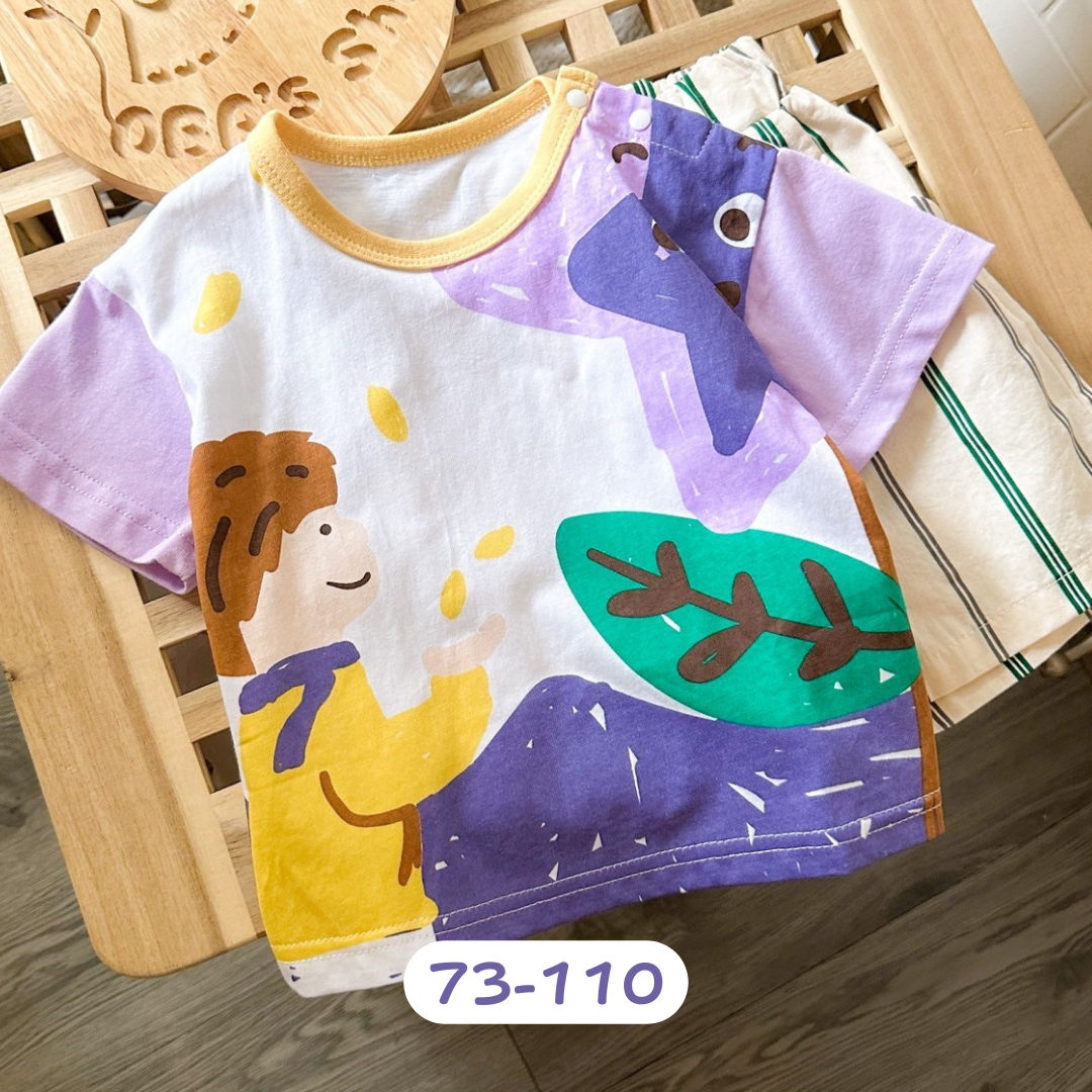 【限量】紫色森林短袖上衣