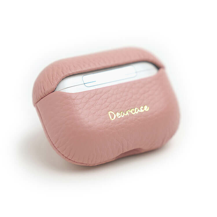 蜜荔粉皮革耳機殼 AirPods 耳機保護殼