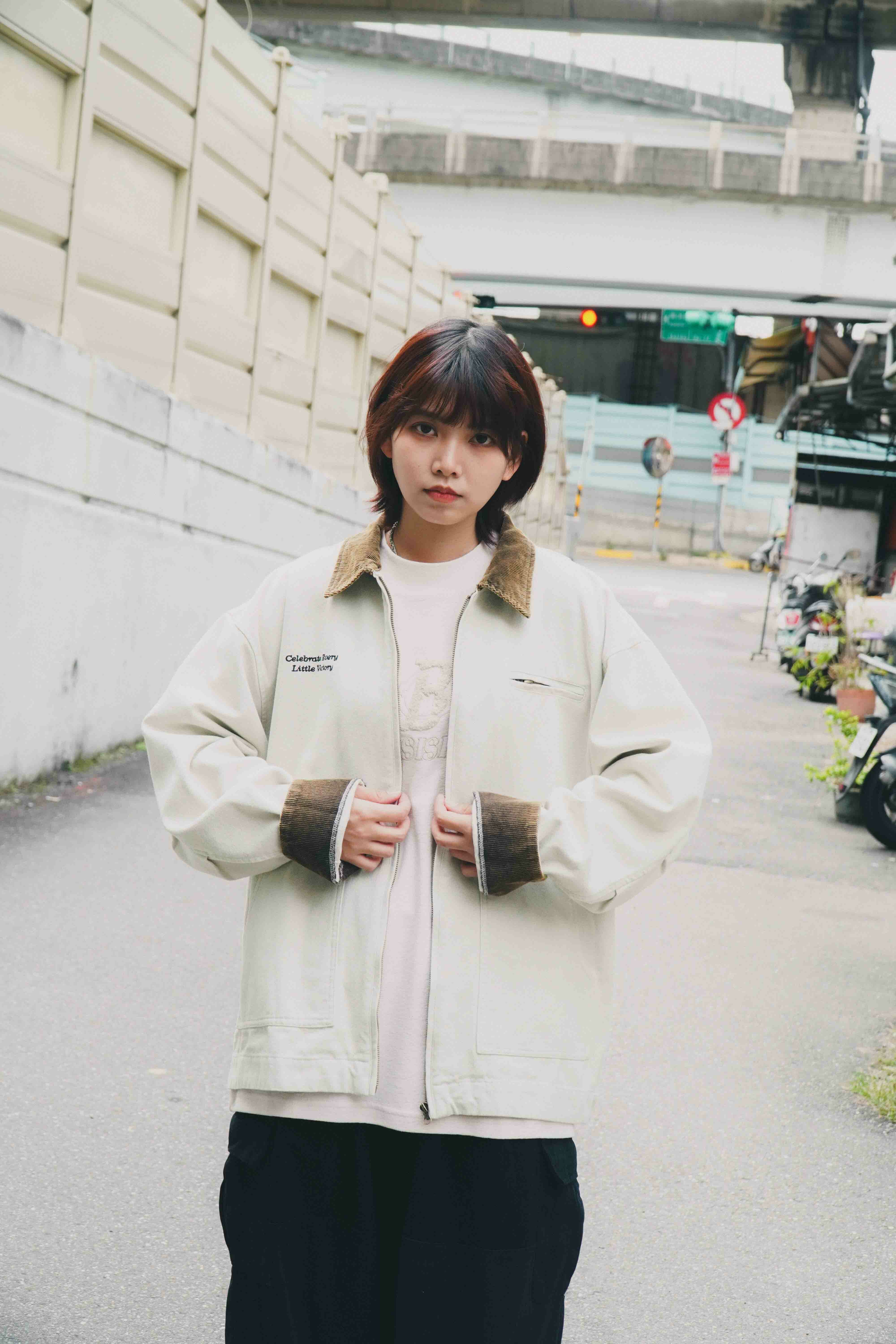 『Always_Good』撞色 燈芯絨領 做舊 水洗 底特律夾克 外套