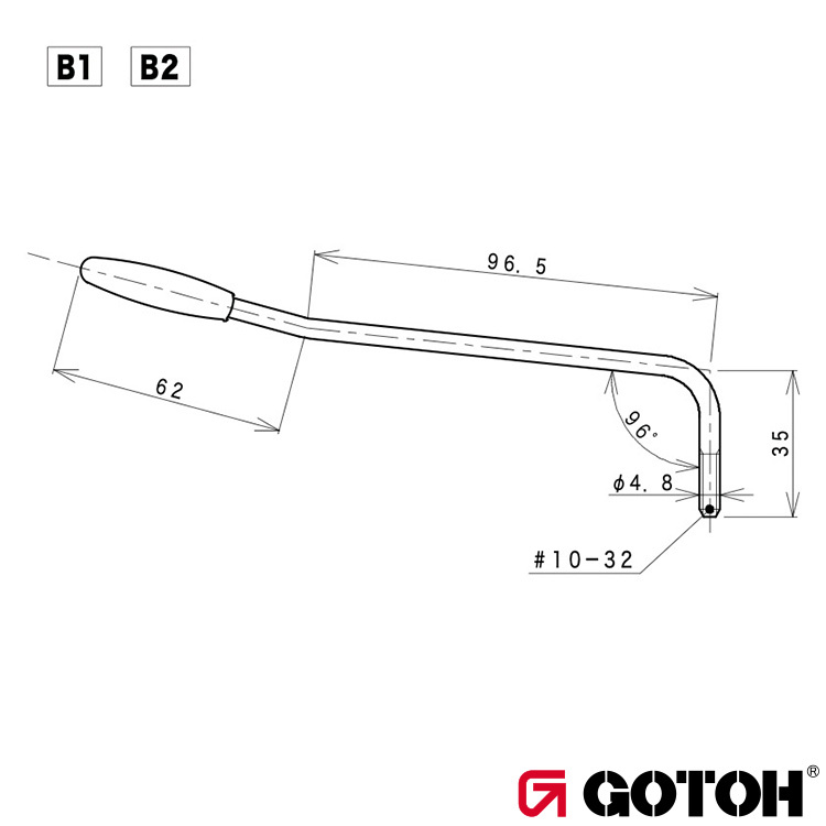 Gotoh B2G 4.8mm 搖桿