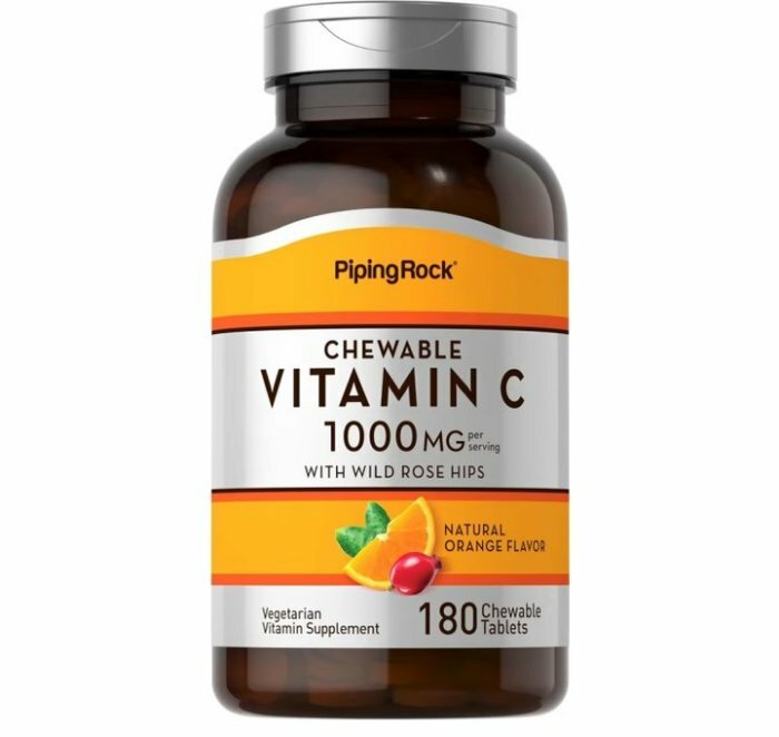 【Piping Rock】Vitamin C 維他命C 添加玫瑰果 1000mg 180錠